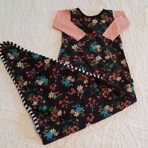 Rags to Raches Floral Pouch 0-3 month size worn 1x